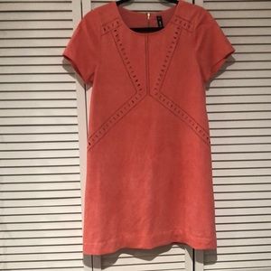 Design Lab faux suede dress